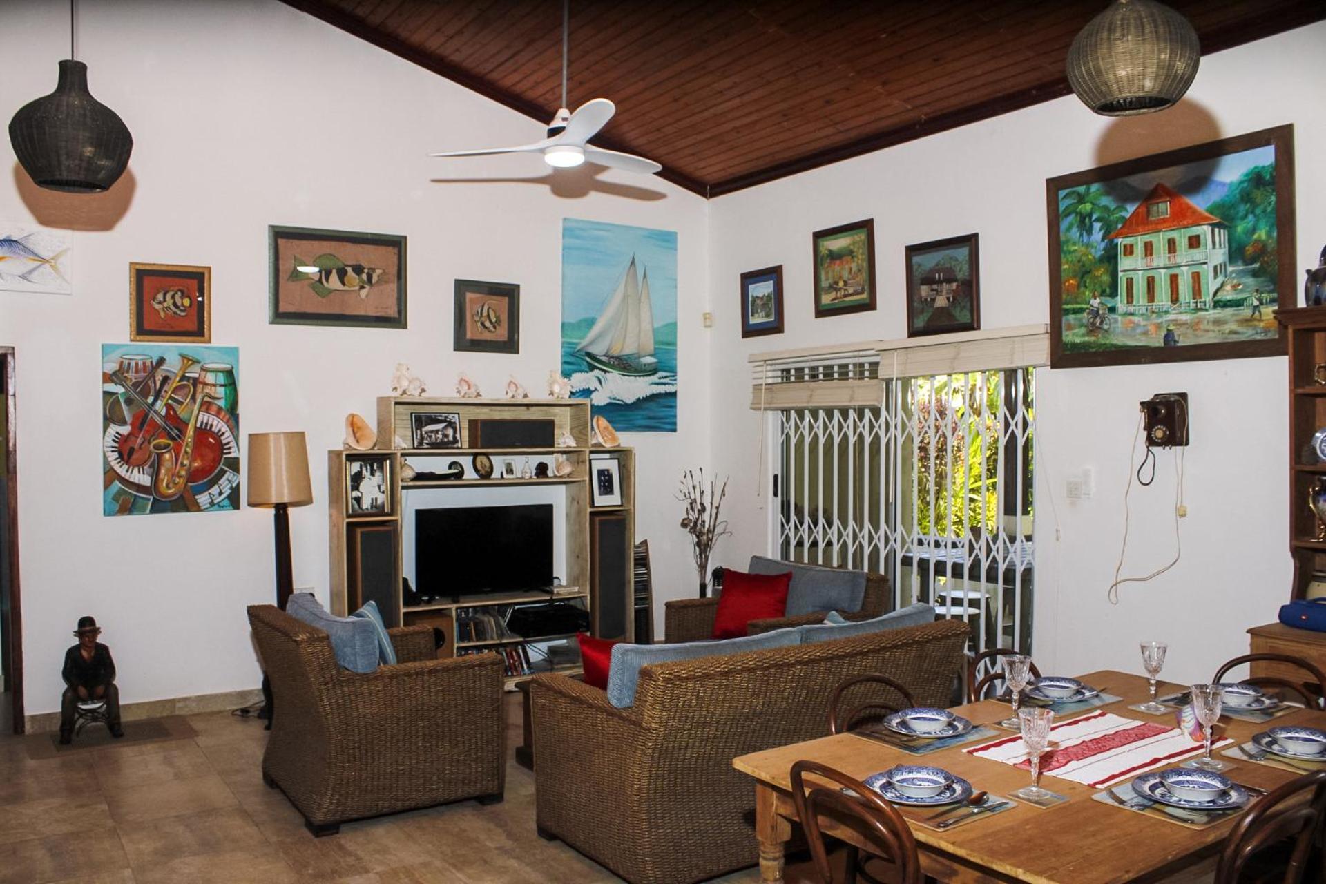 Nid'Aigle Lodge Baie Sainte Anne エクステリア 写真